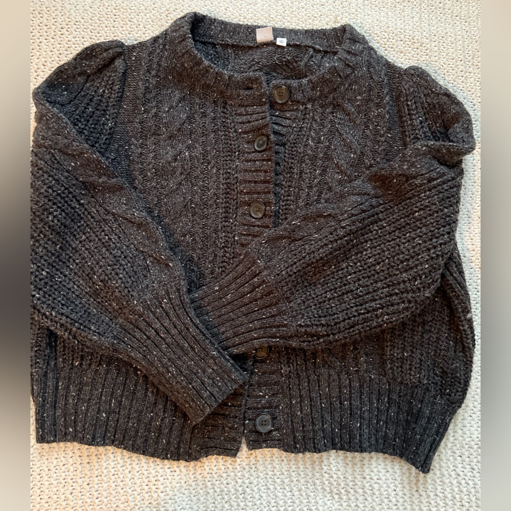 GAP Charcoal Gray Women's Cardigan Sweater Like New